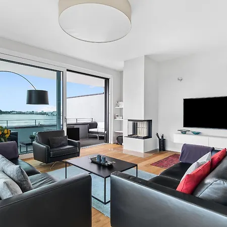 Ocean Lodge- Meerblick, Terrasse, Balkon, Kaminofen